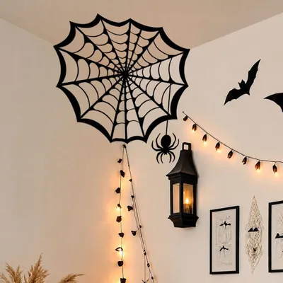 Produktbild von Selbstklebende Spinnen-Wandsticker für Halloween-Dekoration