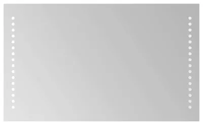 Imagen del producto de Espejo de baño LED, transparente, 50 x 30 cm, con vidrio templado