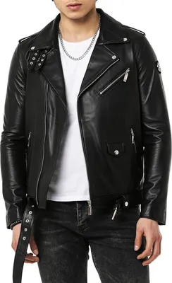 Produktbild von Red Bridge Herren Jacke Bikerjacke Lederjacke Brando Echtleder Schwarz XXL