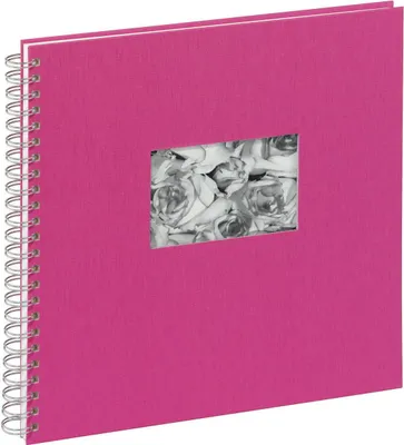 Produktbild von Spiralalbum Passepartout 31x32cm 40 Seiten dunkelrosa Packung mit 6 Stück