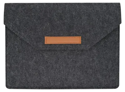 Produktbild von AfitLulu 11/13 Zoll Filz-Laptop-Hülle, Tasche mit mehreren Fächern, Laptop-Tasche, Schutzhülle, geeignet für MacBook, ultradünne Geräte, Tablets, Laptopsleeve, Hülle für Tablets (schwarz, 15 Zoll)