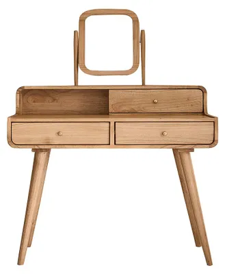 Produktbild von Schreibtisch Schminktisch Mindi Holz 90 cm