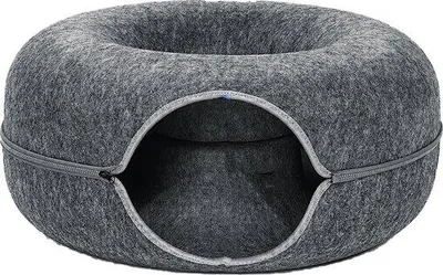 Immagine prodotto di Cuccia per cani e gatti – Design a ciambella – Materiale di alta qualità – Diametro 61 cm – Accogliente rifugio
