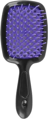 Produktbild von Haarborstel Krulborstel schwarz lila für alle Haartypen