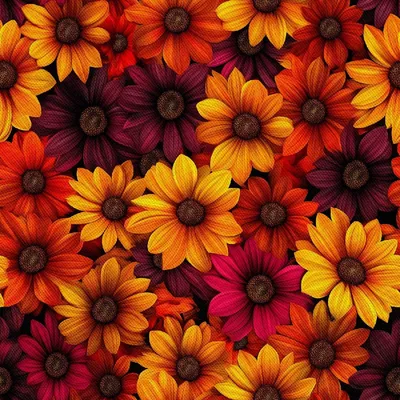 Produktbild von OUTDOOR DEKOSTOFFE OXFORD - Motiv Bunte Blumen | DX18068