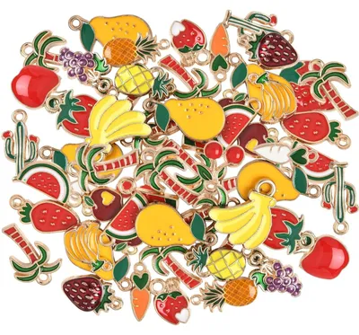 Productafbeelding van 50 emaillebedels voor sieraden en knutselprojecten