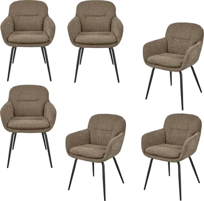 Produktbild von runa esszimmerstuhl chenille dunkler sand