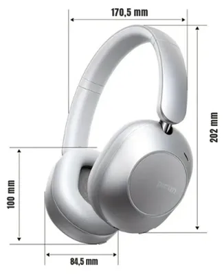 Productafbeelding van DrPhone Picun F6 Draadloze Over-Ear Hoofdtelefoon - Bluetooth 5.3 - Hybride ANC