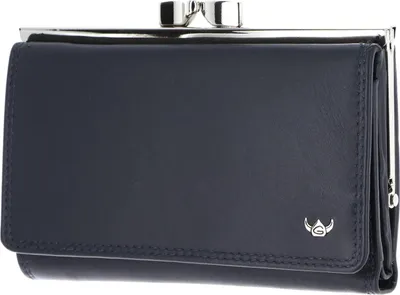 Produktbild von Golden Head Leder Geldbörse Polo RFID Protect Bügelbörse 2157 Marineblau dunkelblau