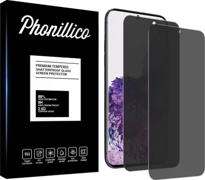 Obrázok produktu pre Tvrdené sklo Anti-Spy pre Samsung S20 FE [2 ks] Black Screen Protector Film Privacy Anti-Scratch Glass Resistant Phonillico®