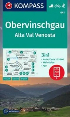 Obrázek produktu pro KOMPASS Wanderkarte 041 Obervinschgau / Upper Vinschgau 1:25 000