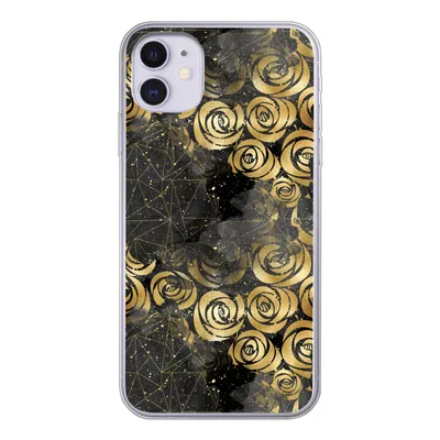 Produktbild von MuchoWow® Handyhülle Schutzhülle Hülle für iPhone 11 Marmor - Gold - Rose - Muster Silikon Softcase Handy Hülle - Handytasche