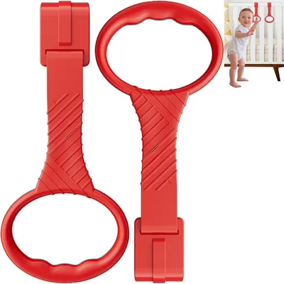 Immagine prodotto di Anelli di sollevamento per lettino per bambini - 2 pezzi - Anelli di supporto per sollevare - Rimovibili - Adatti per lettini, recinti gioco e pannelli gioco