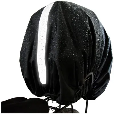 Immagine prodotto di Copertura impermeabile per cestino da bicicletta, borsa da bicicletta e portapacchi, capacità 70 litri, colore nero