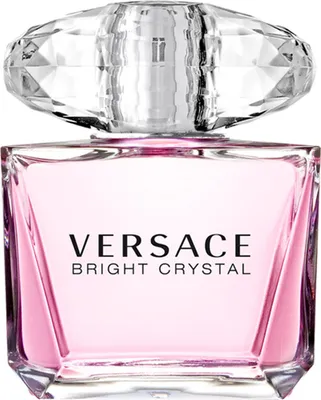 A product shot of a Versace Bright Crystal perfume bottle.