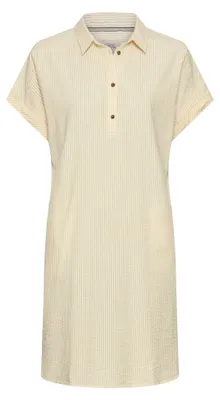 Immagine prodotto di Abito chemisier da donna camel active, con bottoni frontali, colore giallo, taglia 4XL (abbigliamento donna)