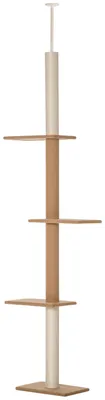 Produktbild von PawHut Katzenbaum Kratzbaum Kletterbaum Höhenverstellbar Spielbaum Khaki