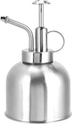 Produktbild von 300ml Edelstahl Gießkanne Sprühflasche Handsprüher Druckpumpzerstäuber Bewässerung