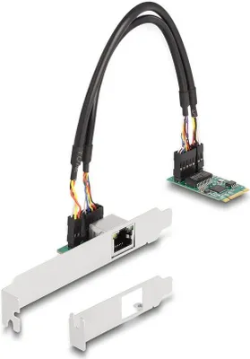 Obrázek produktu pro DELOCK Konverter M.2 Key B+M 1 x RJ45 2,5 Gigabit LAN