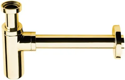 Produktbild von Sapho Waschbecken Siphon 5/4", Auslauf 32mm, Rund, Gold