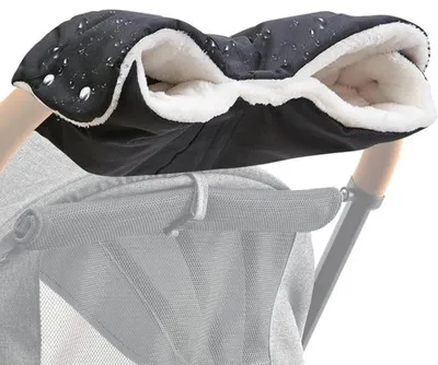 Produktbild von Warme, wasserdichte Handmuffins für Kinderwagen mit Fleece-Auskleidung