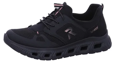 Produktbild von Rieker Damen Sneaker Slip-on ultraleichte Sohle und MemoSoft Decksohle M6078, Größe:37 EU, Farbe:Schwarz