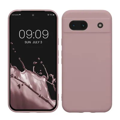 Produktbild von kwmobile Handyhülle kompatibel mit Google Pixel 8a Hülle - Handy Case aus weichem Silikon in Nude Lilac
