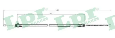 Produktbild von SAMKO C0611B LPR Zugseil, Feststellbremse x