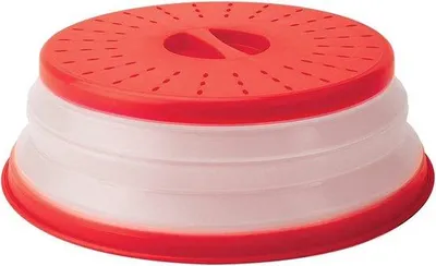 Produktbild von Famanu Mikrowellenabdeckhaube mit Sieb - 27 cm, spülmaschinengeeignet