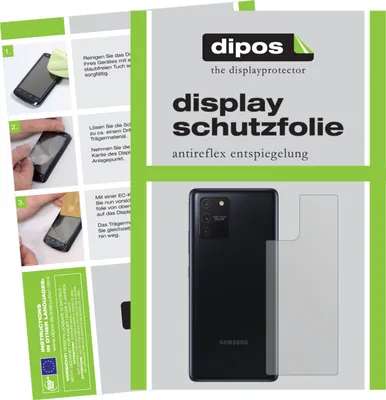 Produktbild von 2x Schutzfolie für Samsung Galaxy S10 Lite Rückseite matt Displayschutzfolie Folie Display Schutz dipos
