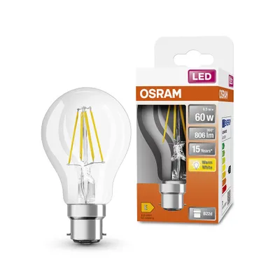 Produktbild von LEDVANCE 4058075114876, 7 W, 60 W, B22d, 806 lm, 15000 h, Warmweiß