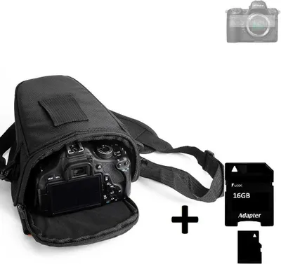 Produktbild von K-S-Trade Schultertasche kompatibel mit Nikon Z 8 Colt Kameratasche für Systemkameras DSLR DSLM SLR, Bridge etc., + 16GB Speicherkarte Schutzhülle