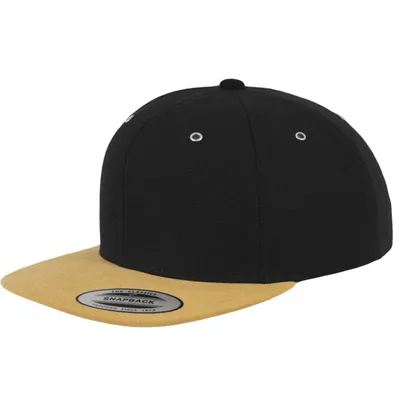 Immagine prodotto di FLEXFIT - Cappellino Snapback in pelle scamosciata - Nero - Taglia unica