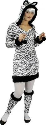 Produktbild von K31250236-M=40  Damen Zebra Kleid Kostüm Pferd Gr.M=40