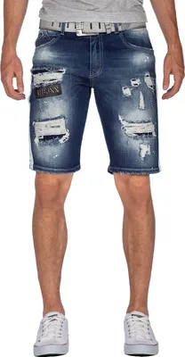 Produktbild von Cipo & Baxx Herren Regular Fit Shorts Stonewashed CK190 Blue W29