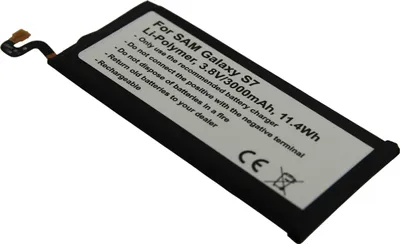 Produktbild von Avizar, Akku Samsung Galaxy S7 3,8 V 3000 mAh Li-Polymer, Schwarz