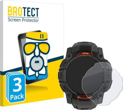 Produktbild von 3x BROTECT Entspiegelungs Schutzglas für Garmin Instinct 3 Solar (50 mm) Schutzfolie Panzer Folie Glas Display Schutz matt