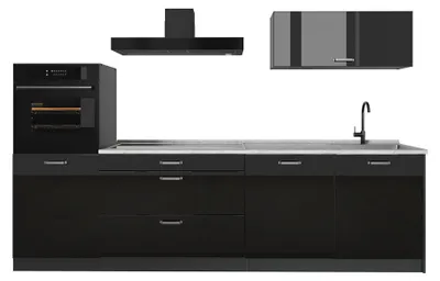 Imagen del producto de Mueble de cocina Vicco R-Line brillo intenso/Antracita 280 cm encimera Mármol, Model 66475