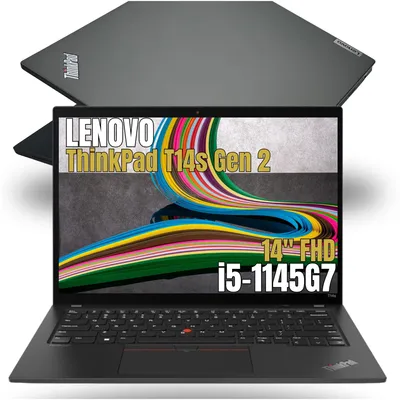 Zdjęcie produktu dla Laptop LENOVO ThinkPad T14s G2 i5-1145G7 16GB 256GB SSD 14" FHD Win11pro