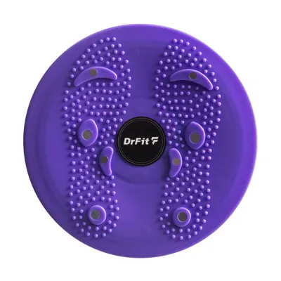 Zdjęcie produktu dla DrFit Dysk z wypustkami sensorycznymi do rehabilitacyjnego masażu stóp ø25 fioletowy