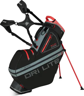 Obrázek produktu pro Big Max Dri Lite Hybrid Tour 2 Stand Bag Black/Charcoal/Red