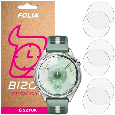 Produktbild von 6x Schutzfolie für den Bildschirm für Huawei Watch GT6 46 mm, Bizon Watch HydroFlex