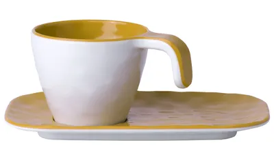 Image de Tasse à expresso avec soucoupe - Mustard - Summer Edition à l'unité