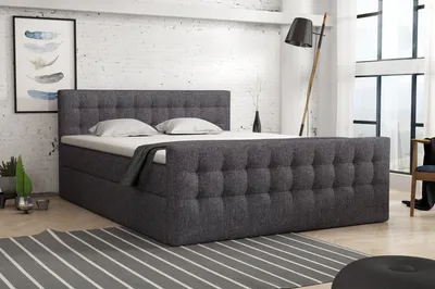 Produktbild von FEDVE Boxspringbett Schlafzimmerbett PUMIKAS LUX mit 2 Bettkasten, Doppelbett mit Bonell-Matratze und Topper 200x200