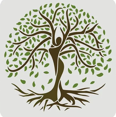 Produktbild von GKA Schablone Lebensbaum 30 cm Dekoration Schablone Wandtattoo Wandschmuck Baum