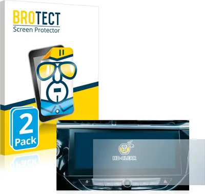Produktbild von 2x Für Opel Corsa-e 2020 Infotainment System 10" Schutzfolie BROTECT Displayschutz Display Schutz Folie Klar Transparent