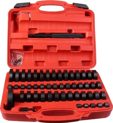 Image de Outil de pressage de roulements, diamètre 18-65 mm, acier spécial au carbone, 51Pcs Set