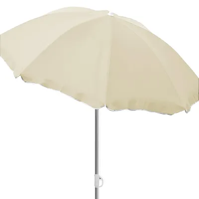 Produktbild von Sonnenschirm rund Ø1,80m beige Polyester knickbar UV Schutz