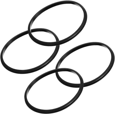 Produktbild von Silikon Dichtungsring für Flasche, 16-20oz, Schwarz | Ersatzdichtungen für Flaschendeckel, Lebensmittelecht, 4 Stück im Packung