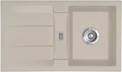 Produktbild von Flächenbündige Spüle GENEA 87 F in FANGO mit Handbetätigung / Systemceram